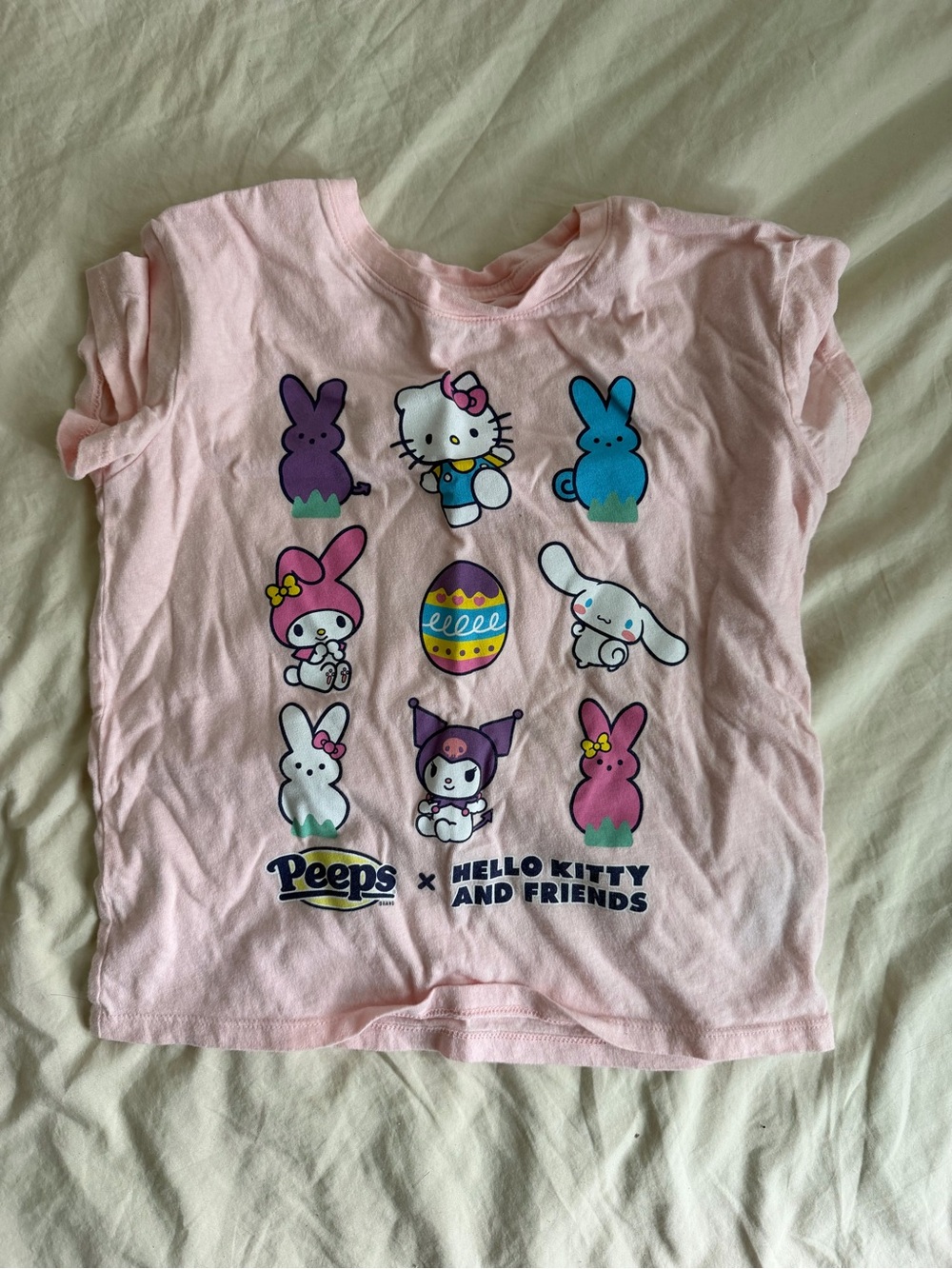 Old Navy Pink Hello Kitty & Friends Peeps Graphic Tee